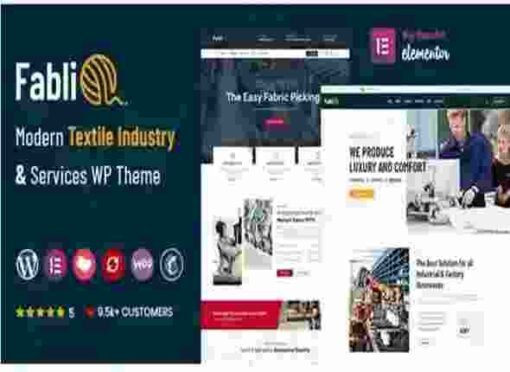 Fablio Theme GPL 5.8 Textile Industry WordPress Theme - Best GPL ...
