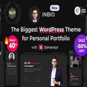 InBio Theme GPL Personal Portfolio Resume Theme