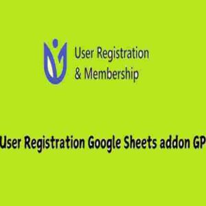 User Registration Google Sheets addon GPL