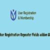 User Registration Repeater Fields addon GPL