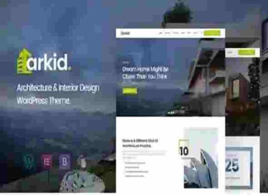 Arkid Theme GPL 2.0.5 Architecture and Interior Design WordPress Theme ...