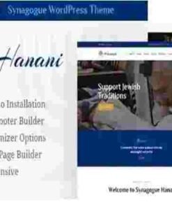 Hanani Theme GPL Jewish Community & Synagogue WordPress Theme