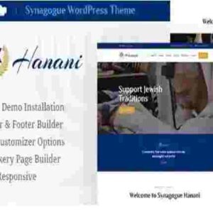 Hanani Theme GPL Jewish Community & Synagogue WordPress Theme