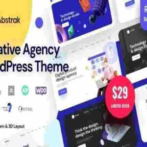 Abstrak Theme GPL Creative Agency WordPress Theme
