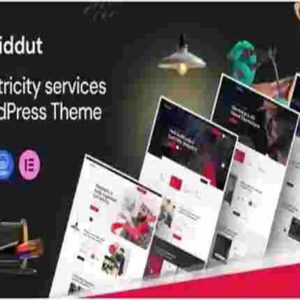 Biddut Theme GPL Electricity Services WordPress Theme