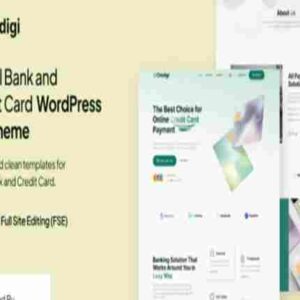 Credigi Theme GPL Digital Bank & Credit Card FSE WordPress Theme