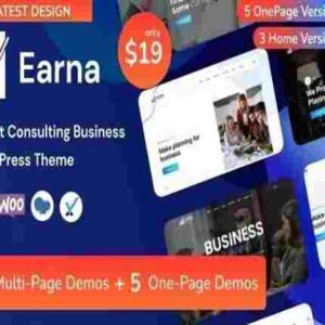Earna Theme GPL Consulting Business WordPress Theme