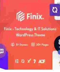 Finix Theme GPL Technology & IT Solutions WordPress Theme