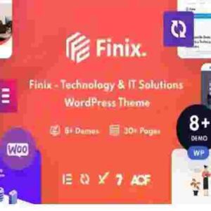 Finix Theme GPL Technology & IT Solutions WordPress Theme