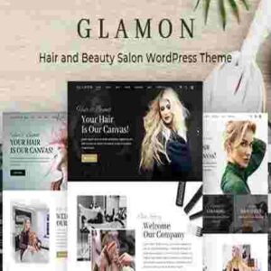 Glamon Theme GPL Salon & Barber Shop Theme