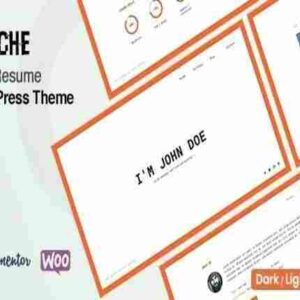 Glitche Theme GPL CV Resume WordPress Theme