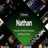 Nathan Theme GPL Personal Resume CV Portfolio WordPress Theme