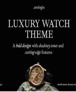 Orologio Theme GPL Luxury Watch Store WordPress Theme