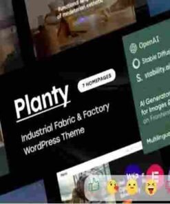 Planty Theme GPL Fabric & Factory WordPress Theme
