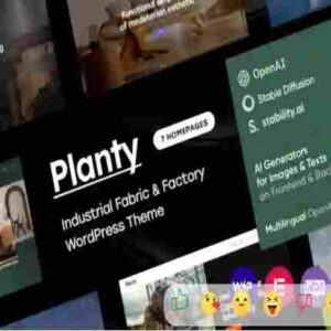 Planty Theme GPL Fabric & Factory WordPress Theme