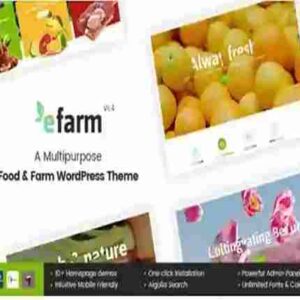 eFarm Theme GPL A Multipurpose Food & Farm WordPress Theme