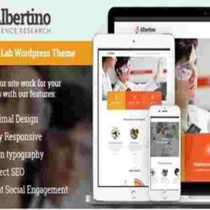 Albertino Theme GPL Science Laboratory Research & Technology WordPress Theme