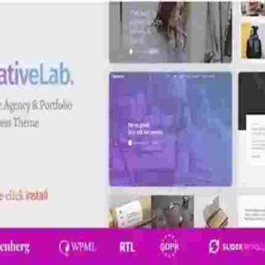 Creative Lab Theme GPL Studio Portfolio & Design Agency WordPress Theme