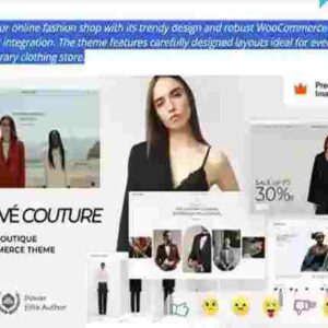 Innové Couture Theme GPL Clothing Ecommerce WordPress Theme