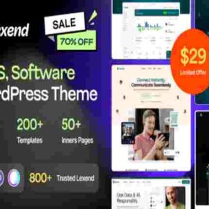 Lexend Theme GPL Software, SaaS & Startup WordPress Theme