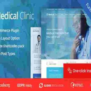 Medical Clinic Theme GPL Health & Doctor Medical Theme