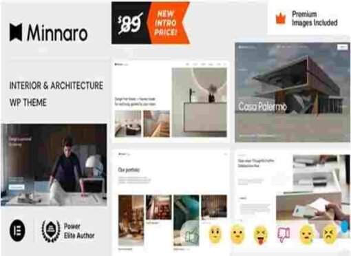 Minnaro Theme GPL 10.0 Interior Design and Architecture WordPress Theme ...