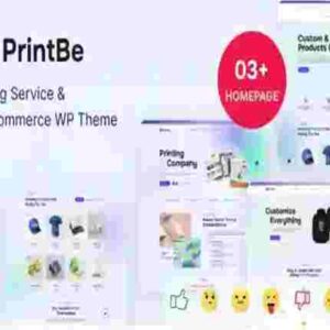 PrintBe Theme GPL Printing Service & WooCommerce WP Theme
