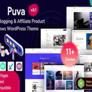 Puva Theme GPL Online Blogging & Affiliate Product Reviews WordPress Theme