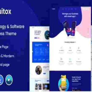 Quitox Theme GPL Software & IT Solutions WordPress Theme