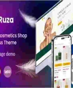 Ruza Theme GPL Beauty Cosmetics Shop WordPress Theme