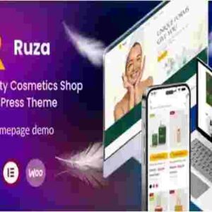 Ruza Theme GPL Beauty Cosmetics Shop WordPress Theme