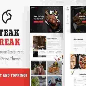 SteakBreak Theme GPL Meat Restaurant WordPress Theme