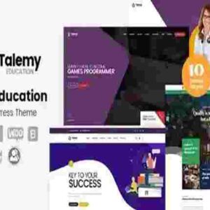 Talemy Theme GPL LMS Education WordPress Theme