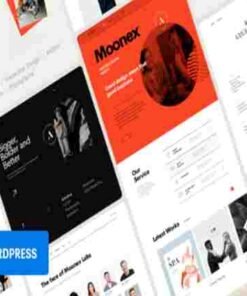 Moonex Theme GPL Agency & Portfolio WordPress Theme