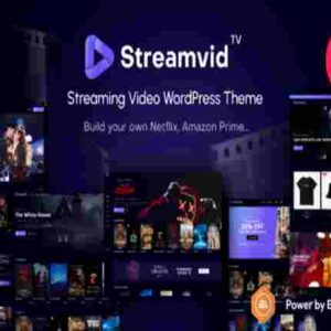 StreamVid Theme GPL Streaming Video WordPress Theme