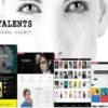 Talents Theme GPL Model Agency WordPress CMS Theme