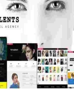 Talents Theme GPL Model Agency WordPress CMS Theme