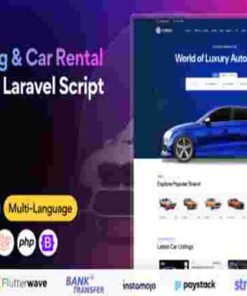 Carbaz Theme GPL Car listing & Car Rental Directory Laravel Script Theme