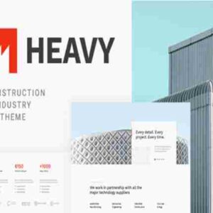 Heavy GPL Theme Construction and Industrial WordPress Theme