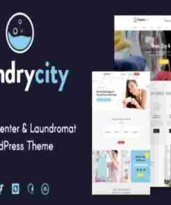 Laundry City Theme GPL Dry Cleaning & Washing Services WordPress Theme
