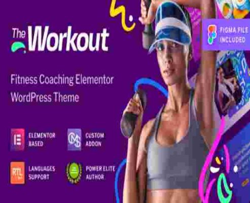 The Workout Theme GPL Trainer Fitness WordPress Theme