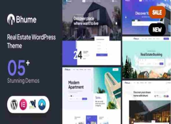 Bhume Theme GPL Real Estate WordPress Theme