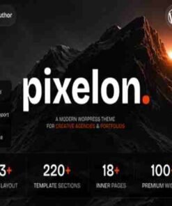 Pixelon Theme GPL Creative Digital Portfolio WordPress Theme