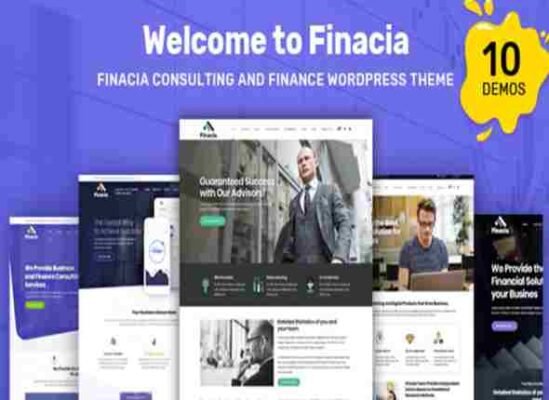 Finacia Theme GPL Finance & Business WordPress Theme
